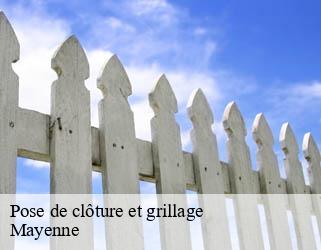 Pose de clôture et grillage Mayenne 
